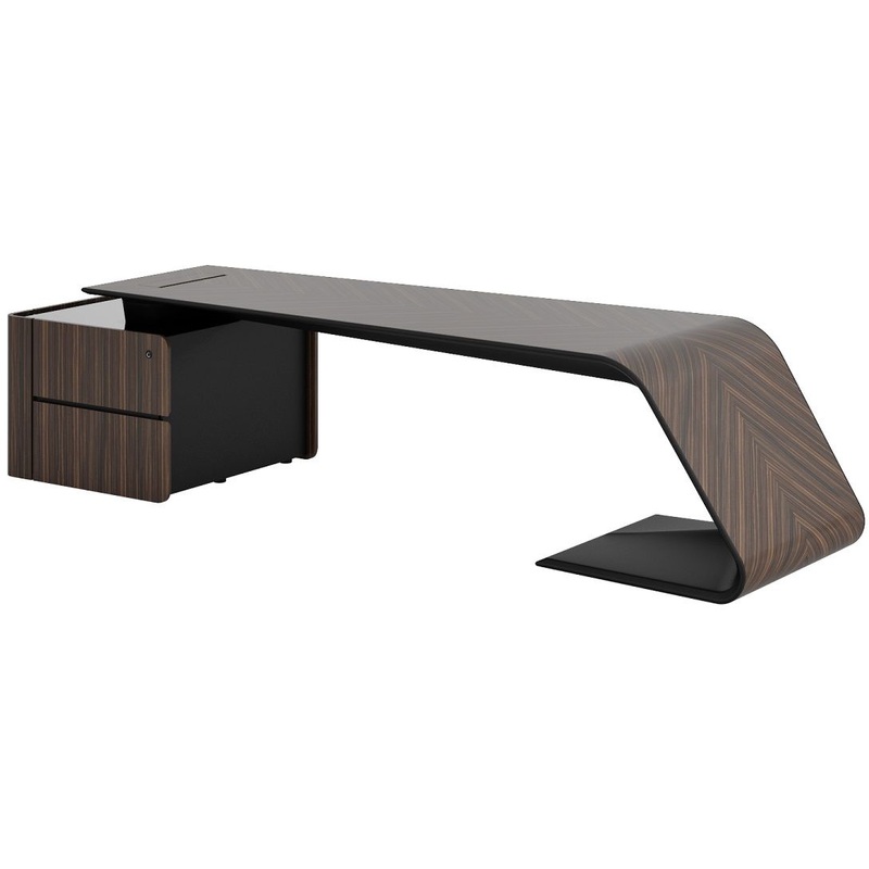 Изображение товара Стол руководителя Bugatti BJD-2609W-L с тумбой левый