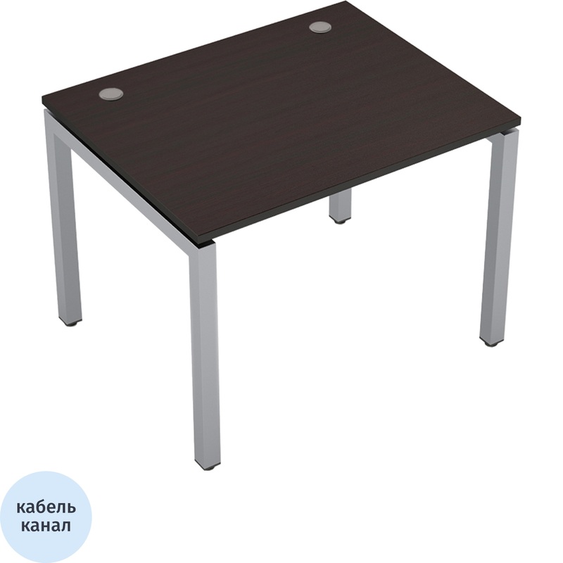 Изображение товара Стол прямой Avance 6М.587 винге/алюминий матовый 1000х800х750 мм