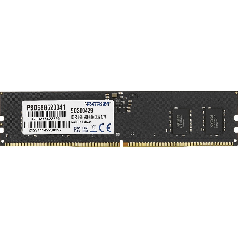 Изображение товара Модуль памяти Patriot Memory PSD58G520041 DDR5 8 ГБ для настольных компьютеров