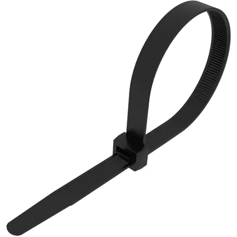 Изображение товара Стяжка (хомут) Rexant 250x3.6 мм чёрная 100 штук