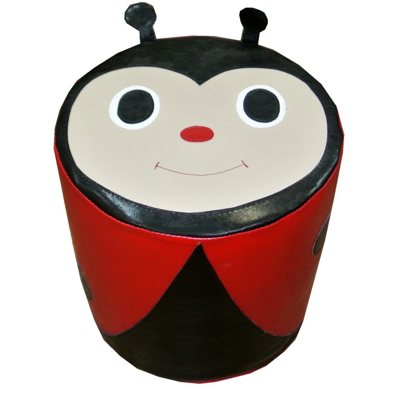 Изображение товара Пуф Рассвет Божья коровка Б-732 винилскожа для детей яркий