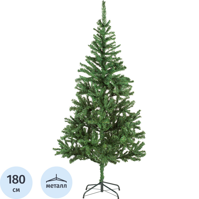 Изображение товара Искусственная новогодняя елка напольная 1.8 м HD-CT125G с металлической подставкой