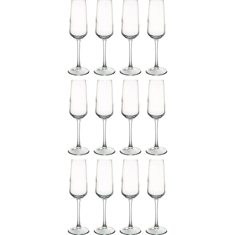 Изображение товара Бокал для шампанского Pasabahce Аллегра Феста Файн Рим стеклянный 195 мл (12 штук в упаковке)