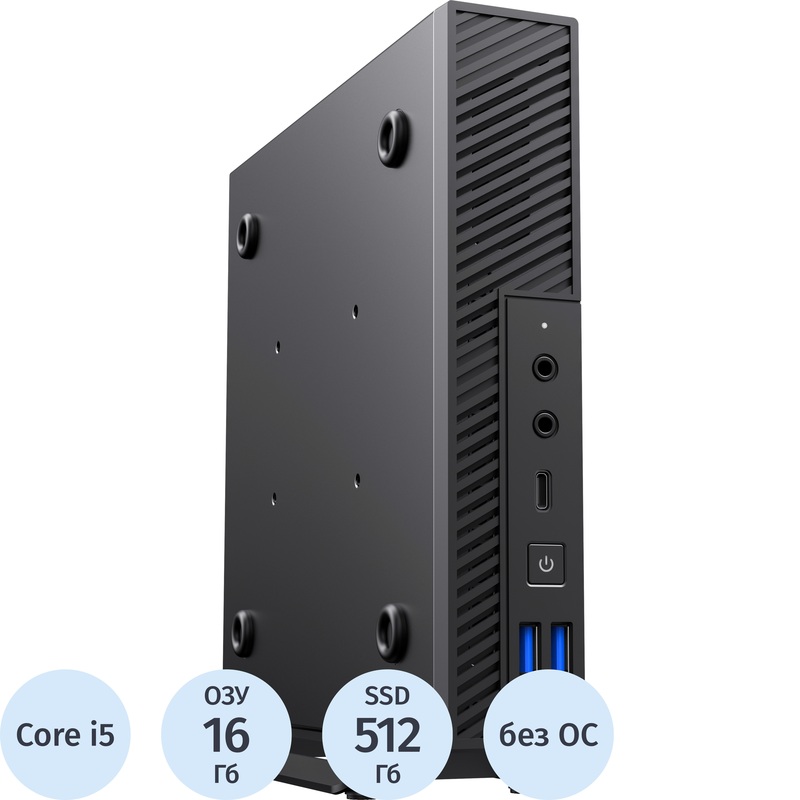 Изображение товара Мини ПК AMUR Финвал H6I12 Core i5 12400 с 16 ГБ RAM и 512 ГБ SSD
