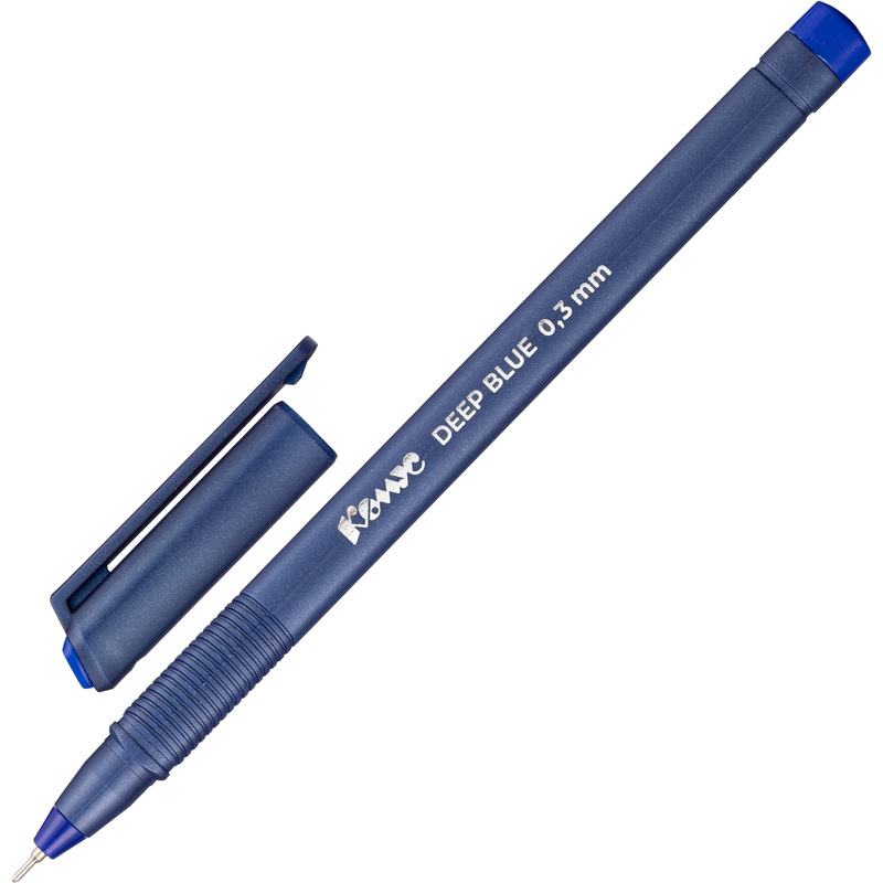 Изображение товара Ручка шариковая неавтоматическая Комус Deep Blue синяя 0.3 мм
