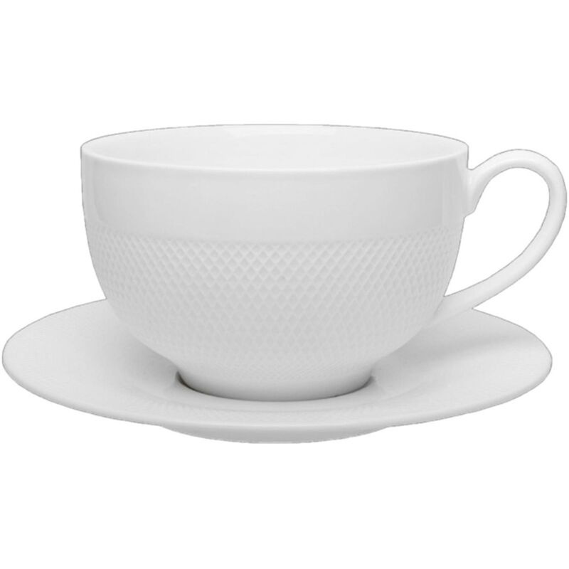 Изображение товара Фарфоровая чайная пара Tudor England Royal Sutton 350 мл, белая, 6 шт