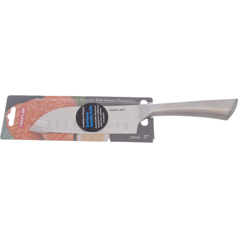Изображение товара Нож кухонный Neoflam Stainless Steel сантоку (лезвие 12,5 см, 50061)