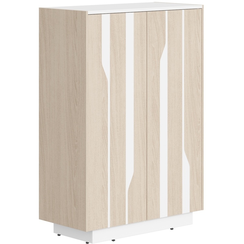 Изображение товара Шкаф для документов дуб светлый белый премиум 900x430x1305 мм