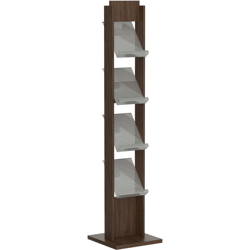 Изображение товара Стойка напольная для рекламных материалов Комус Альманах А4 с 4 карманами