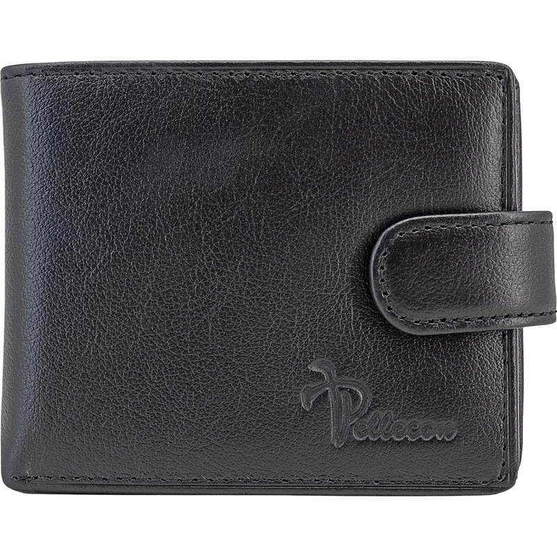 Изображение товара Мужское портмоне Pellecon из натуральной кожи черное 105-303-1