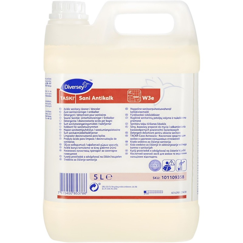 Изображение товара Моющее средство Diversey TASKI Sani Antikalk 5 л для очистки поверхностей