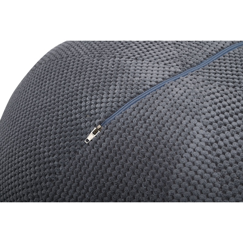 Изображение товара Пуф Сандерс серый велюровый 550х550х400 мм для гостиной и спальни