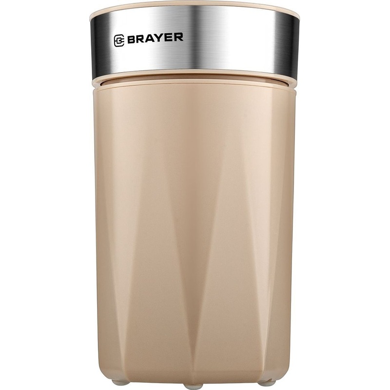 Изображение товара Кофемолка Brayer BR1189 бежевая компактная с защитой и ротационной системой