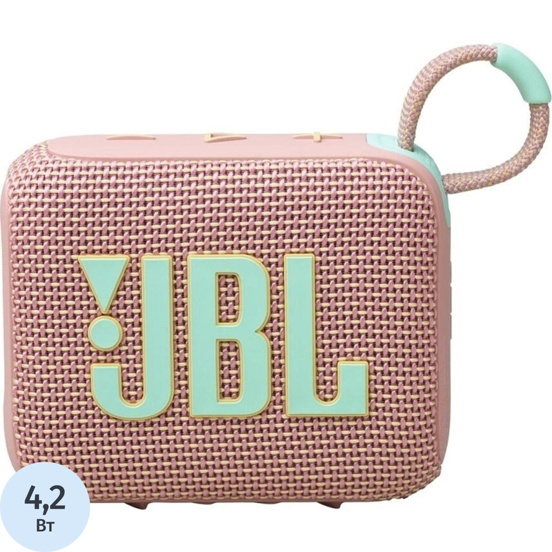 Изображение товара Акустическая система JBL GO 4 розовая (JBLGO4PINK)