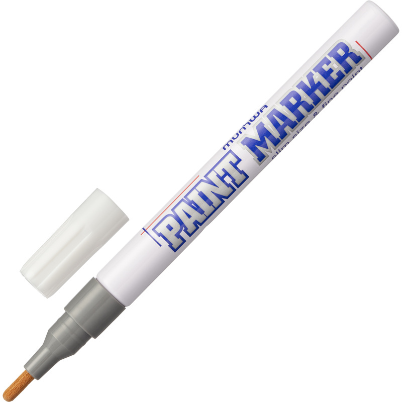 Изображение товара Промышленный лаковый маркер MunHwa SPM-06 серебристый 1-2 мм