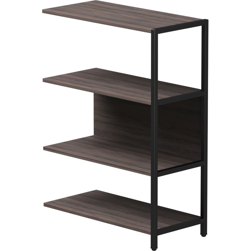 Изображение товара Полустеллаж для документов EVO 254H011DK9005 дуб пасадена/чёрный 805х385х1120 мм