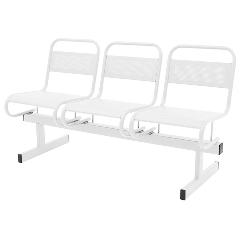 Изображение товара Многоместная секция Раунд СМ119-03 белая перфорированная 3 места