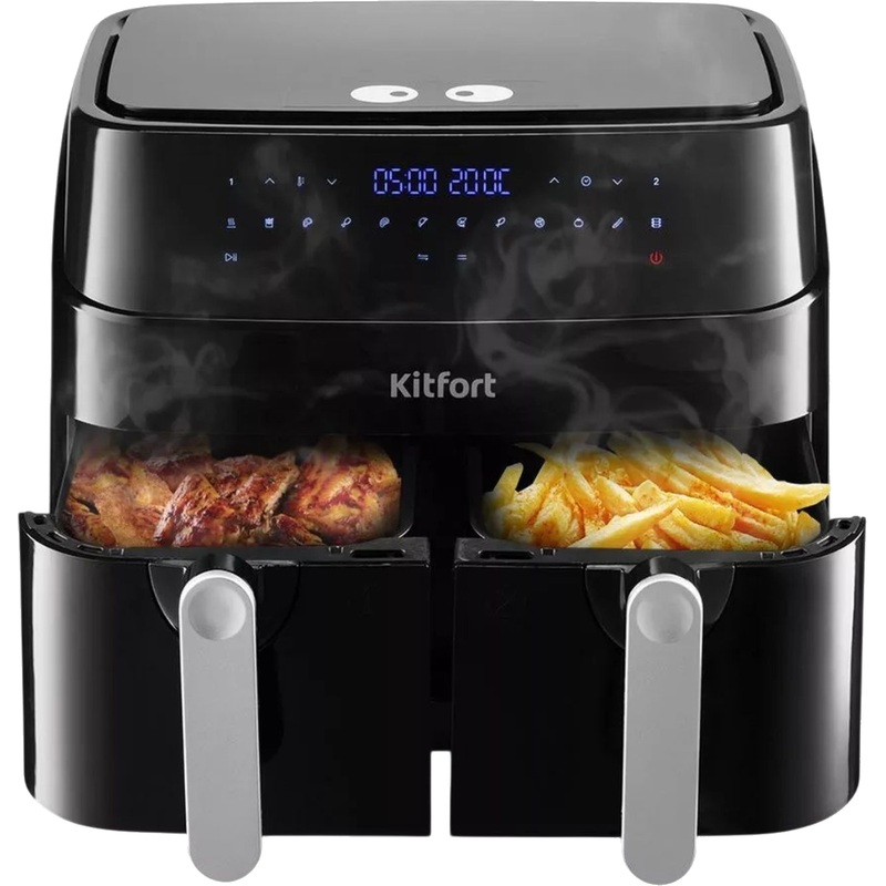 Изображение товара Kitfort КТ 2250 Аэрогриль 9 л 3200 Вт 12 программ