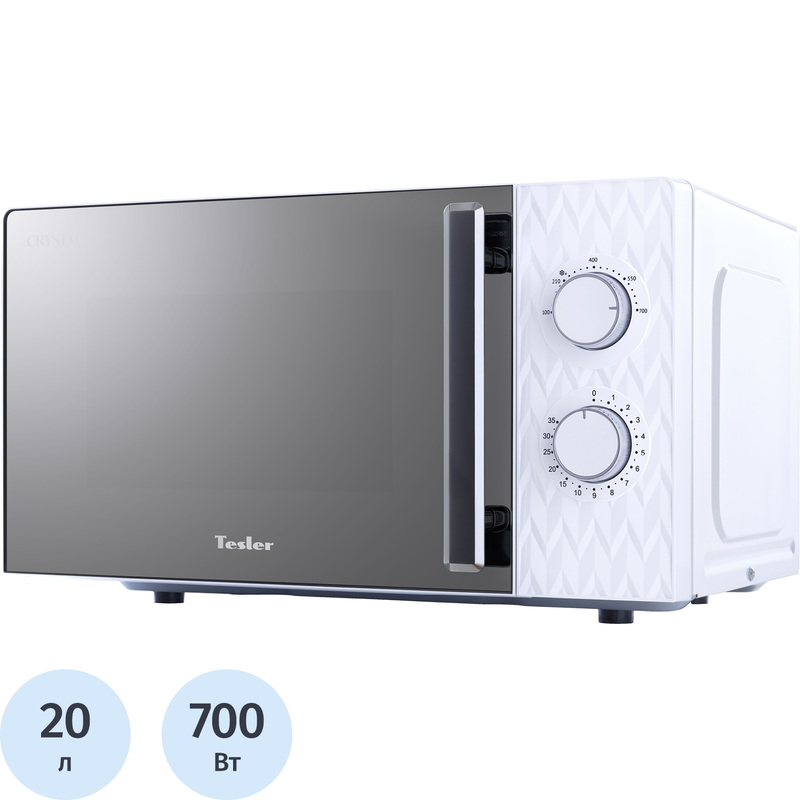 Изображение товара Микроволновая печь Tesler MM-2004 белая с мощностью 700 Вт