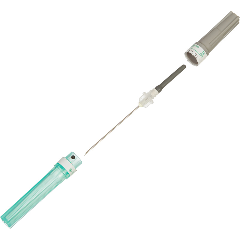 Изображение товара Игла двусторонняя Vacuette Visio plus 21G 0.8x38 мм зеленая с визуальной камерой