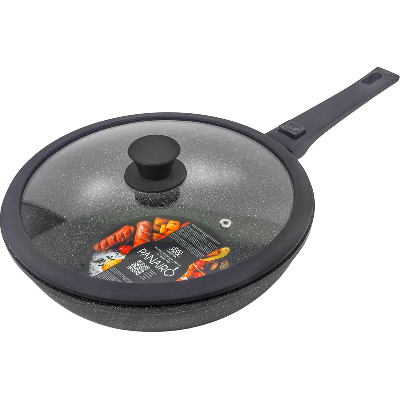 Изображение товара Сковорода-вок Panairo Forrena Pro Max 28 см с антипригарным покрытием и съемной ручкой