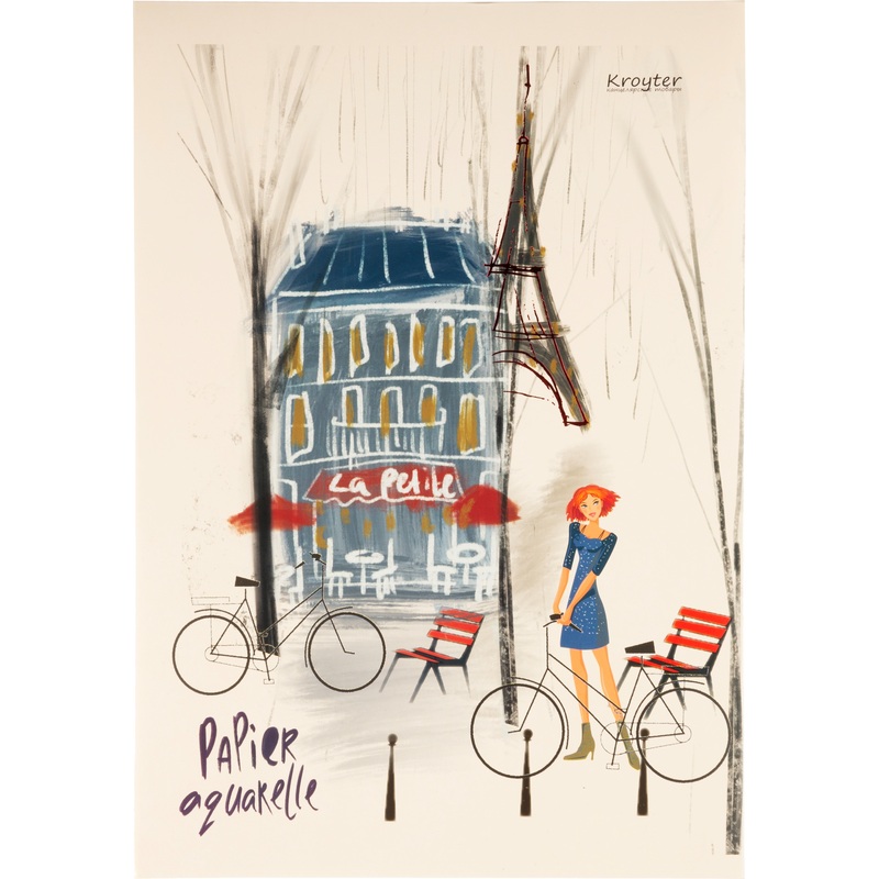 Изображение товара Альбом для акварели Kroyter Город А4 40 листов профессиональный