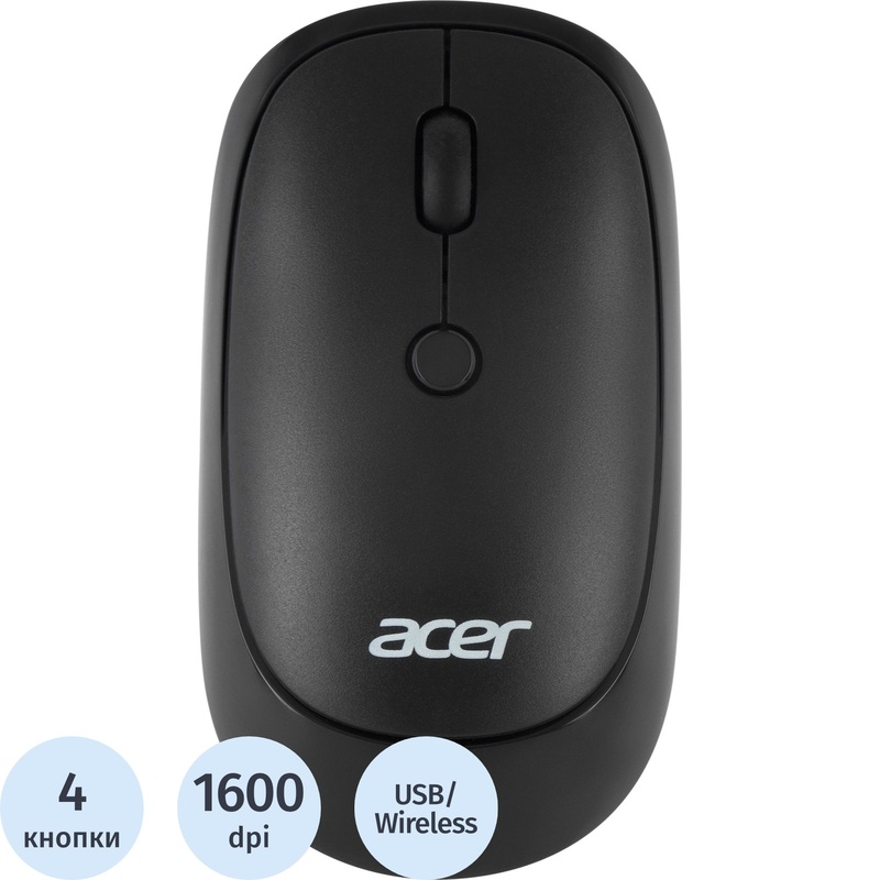 Изображение товара Мышь беспроводная Acer OMR137 черная (ZL.MCEEE.01K)