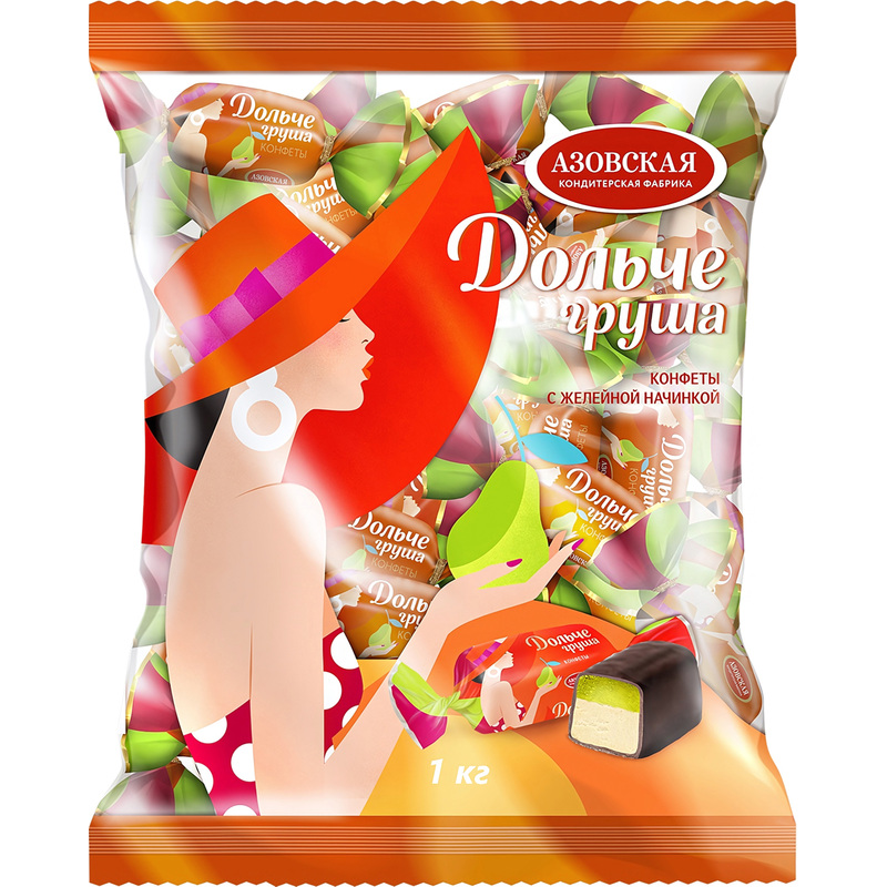 Изображение товара Конфеты помадные Азовская КФ Дольче груша 1 кг