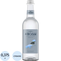 Вода питьевая 4 Воды газированная со вкусом винограда 0.375 л