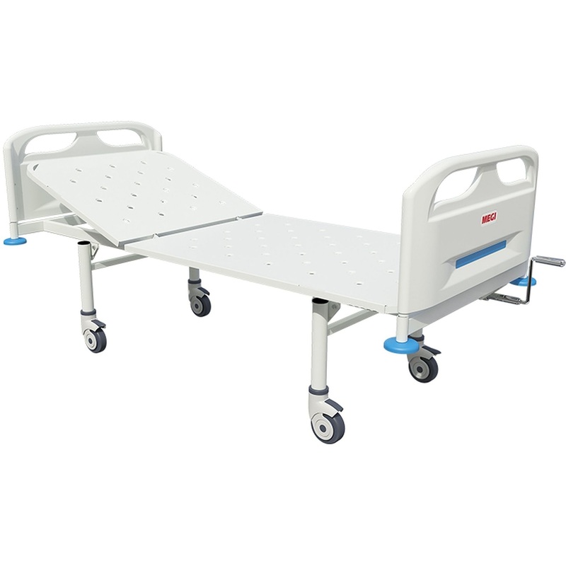 Изображение товара Медицинская кровать Megi МСК-2101 с регулируемым подголовником и колесами