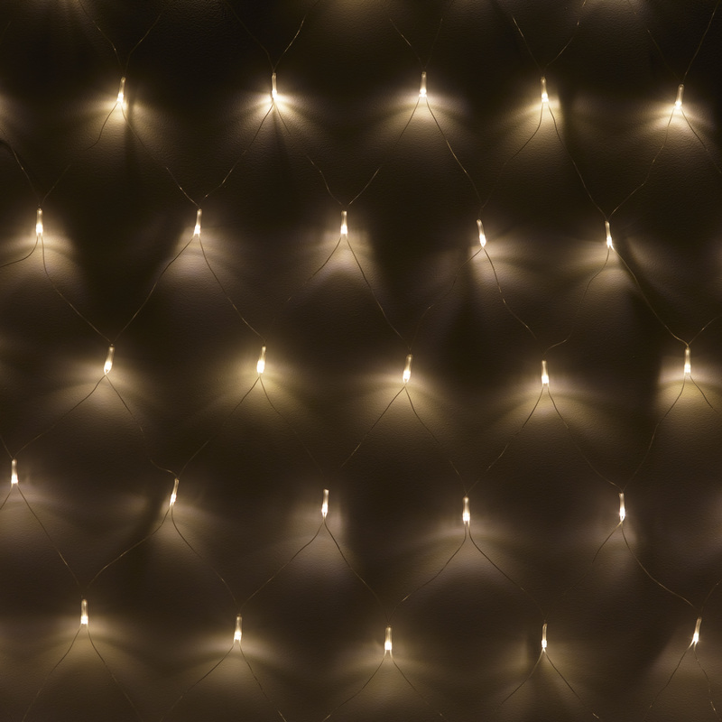 Изображение товара Электрогирлянда теплый белый свет 2х3 м светодиодная бахрома IP20