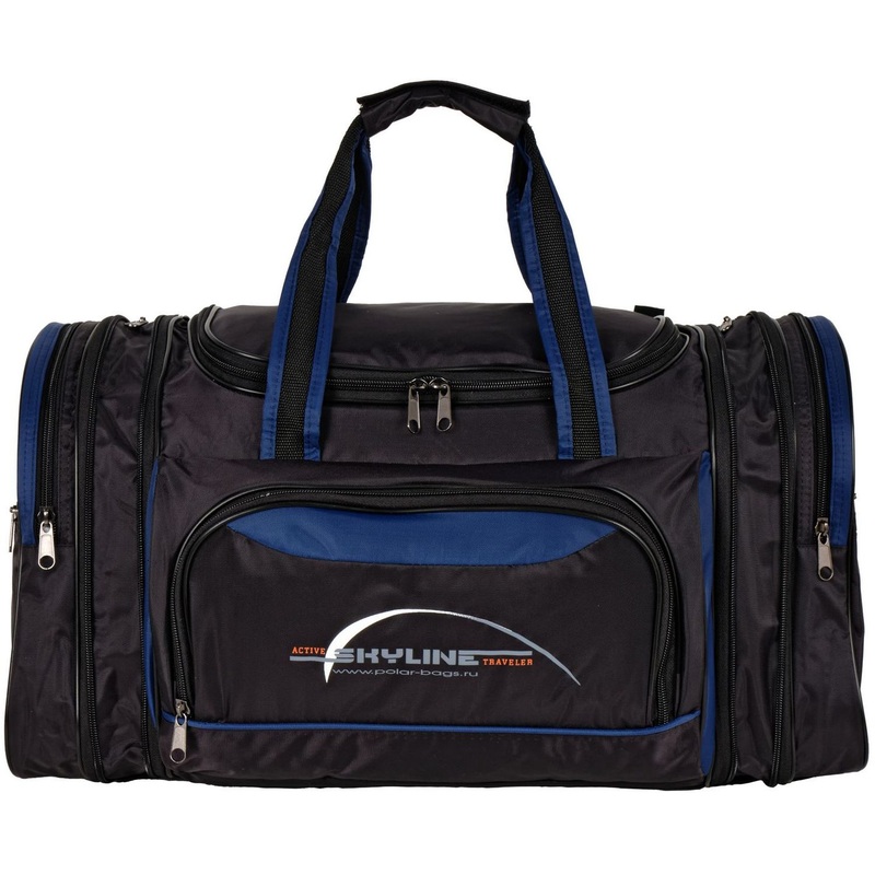 Изображение товара Сумка дорожная Polar из полиэстера черная/синяя (6067-420)