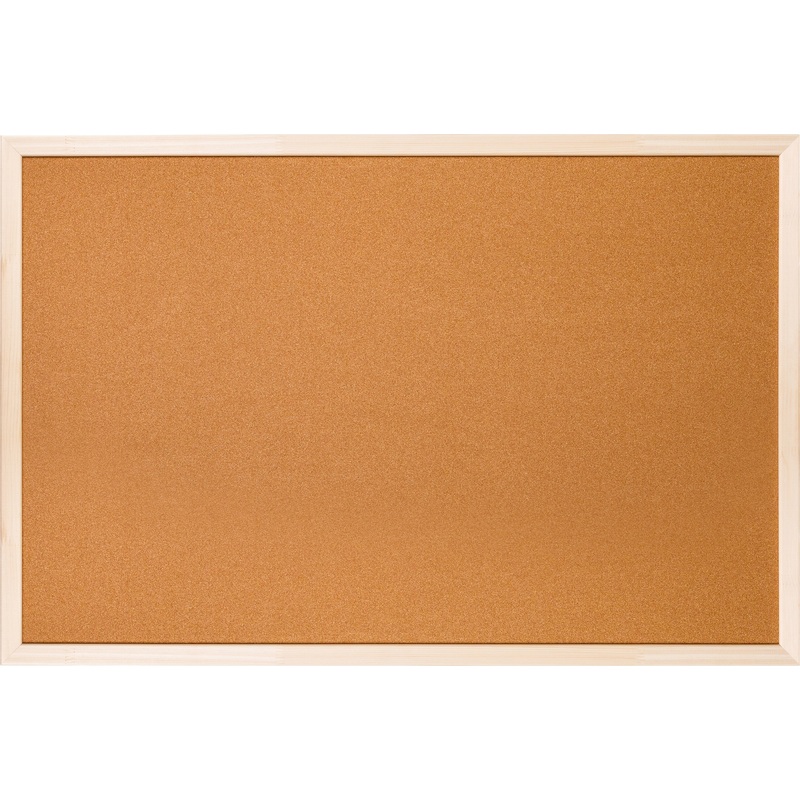 Изображение товара Доска пробковая 60.5x91 см с деревянной рамкой навесное крепление
