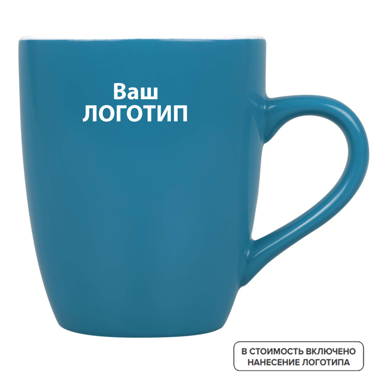 Изображение товара Керамическая кружка Tulip 350 мл с индивидуальной одноцветной печатью