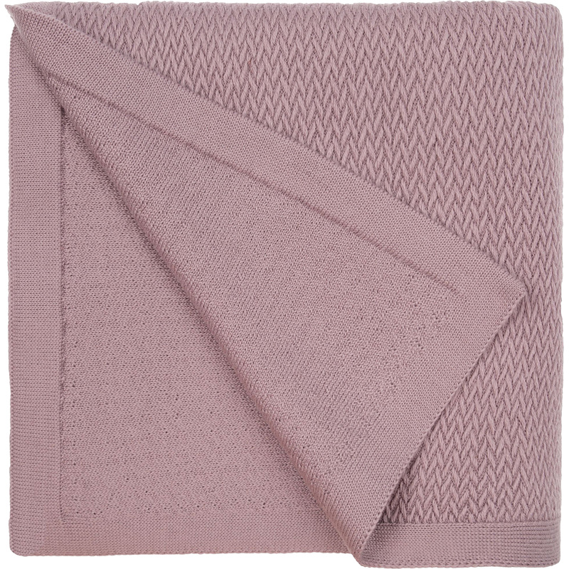 Изображение товара Плед Very Marque Ornato полушерсть 110x170 см розовый