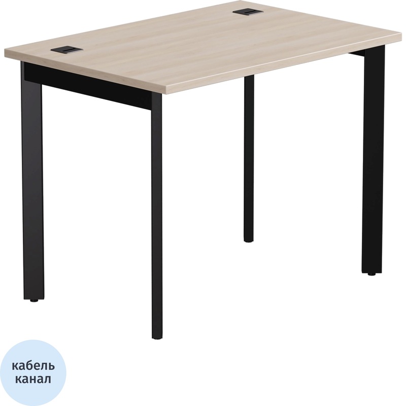 Изображение товара Стол прямой EVO 254S001DY9005 (дуб соната/чёрный, 980х670х755 мм)