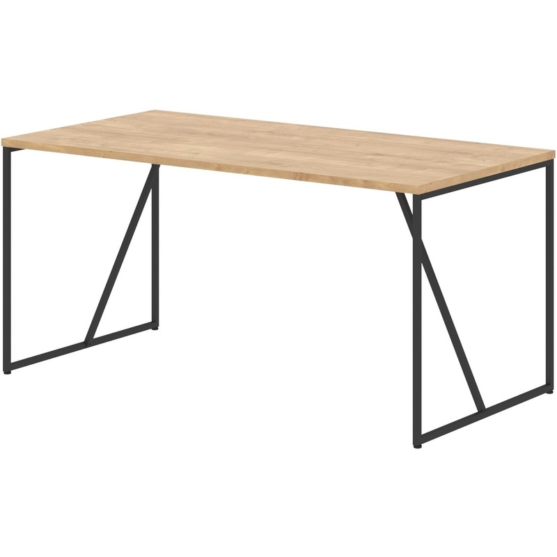 Изображение товара Стол руководителя Loftis LST 1580 дуб бофорд черный 1560х800х750 мм