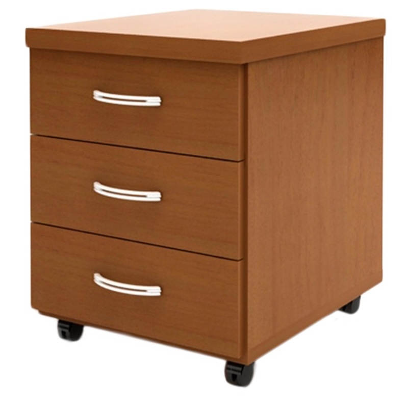 Изображение товара Тумба подкатная Эталон из ЛДСП 3 ящика орех гварнери 408x487x525 мм