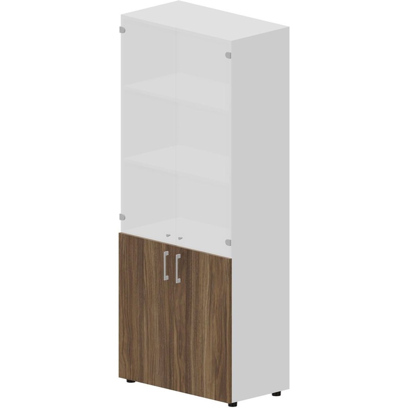 Изображение товара Шкаф для документов Mahia OMHS834BLBLWN со стеклом 800x440x1950 мм