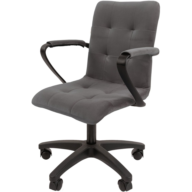 Изображение товара Офисное кресло Chairman 030 серое из ткани с регулировкой высоты