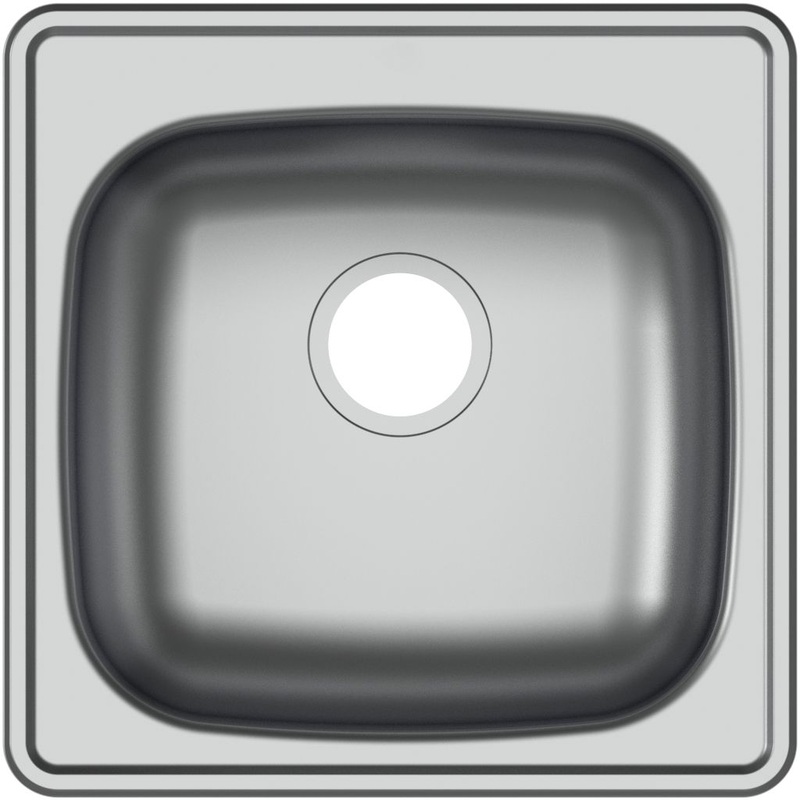 Изображение товара Мойка врезная Ukinox Спектр SPM500.500-GT6K-C (серый, 500х500х175 мм)