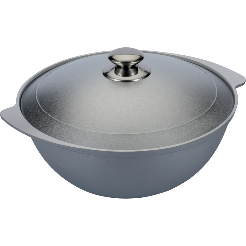 Изображение товара Казан алюминиевый Kukmara 4.5 л металлик с крышкой 30 см