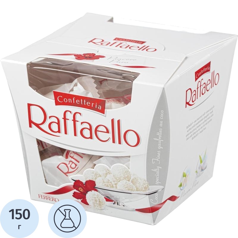 Изображение товара Конфеты Raffaello 150 г - нежное лакомство для вас и ваших близких