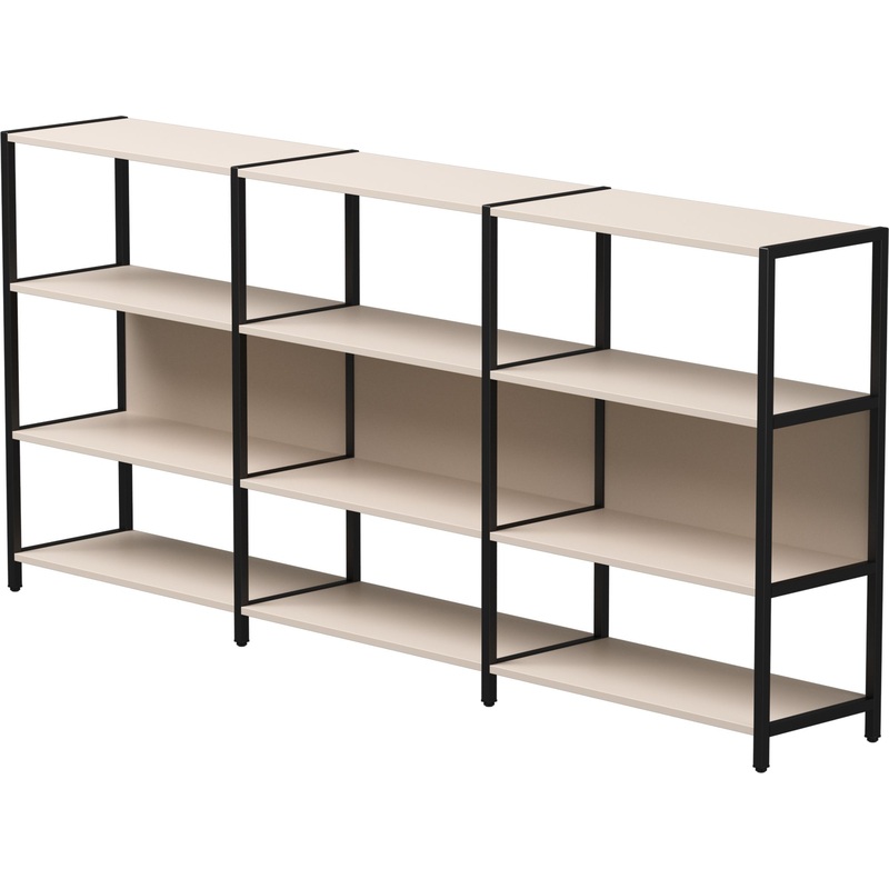 Изображение товара Стеллаж для документов EVO 254ST3GU9005 кашемир чёрный 2440х385х1120 мм