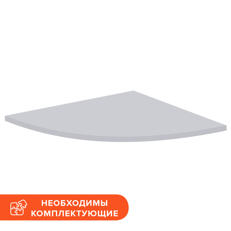 Изображение товара Приставка для стола Комус Мебель Easy One светло-серая 730х730х22