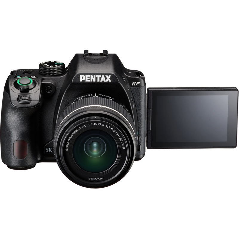 Изображение товара Зеркальный фотоаппарат Pentax KF + объектив DA 18-55WR черный