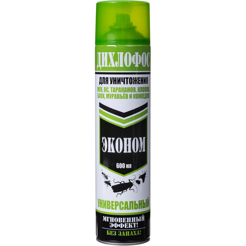 Изображение товара Средство от насекомых Дихлофос №1 Эконом аэрозоль 600 мл