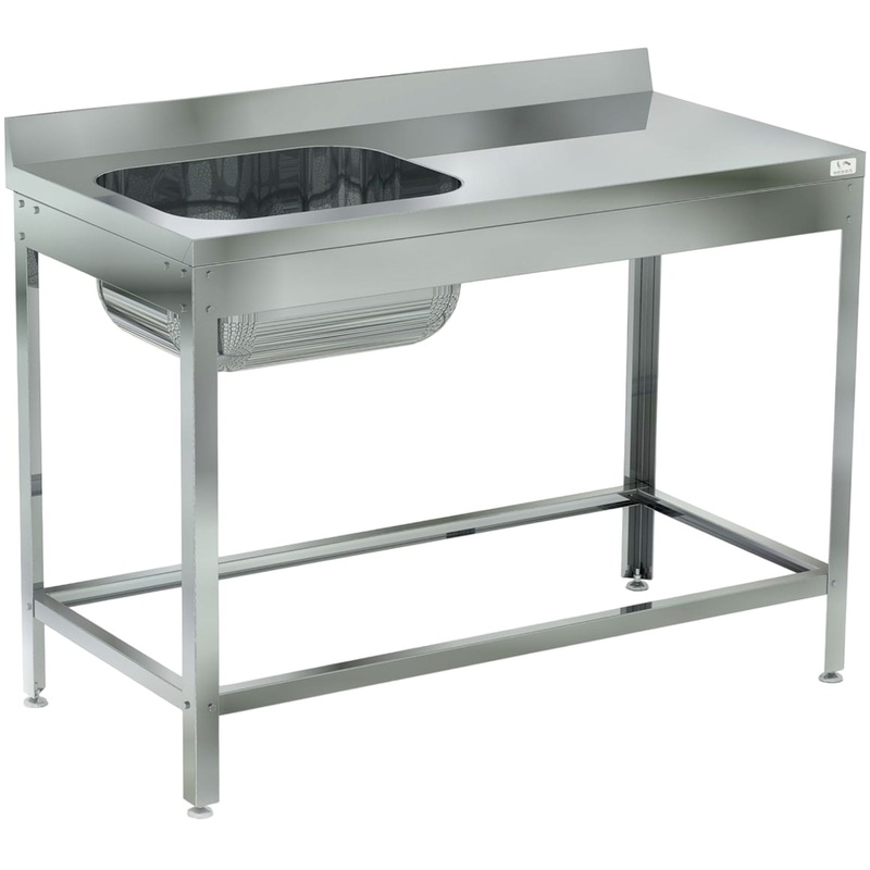 Изображение товара Ванна моечная Кобор ВМЦР 1-120/60 ЛП односекционная для кухни