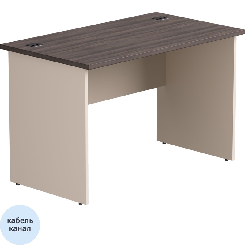 Изображение товара Стол прямой EVO 254S010DK/GU кашемир/дуб пасадена 1180х670х755 мм