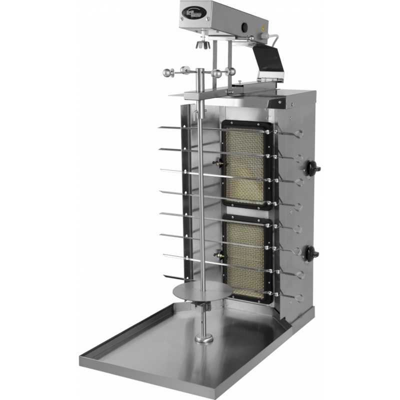 Изображение товара Аппарат для шаурмы Гриль-Мастер Ф2ШмГ(u) с газовым приводом и 8 шампурами